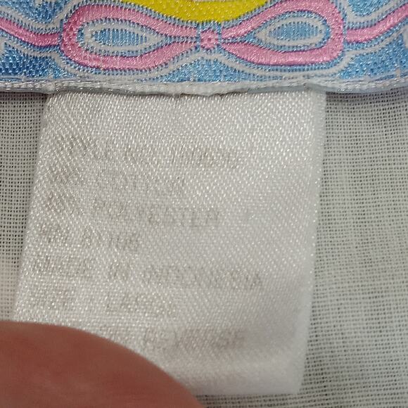 VTG Moon Dance Embroidered Nightgown LARGE Sleeveless Cottagecore Ruffle Pintuck - Picture 12 of 15